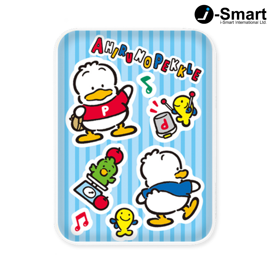 SANRIO-口袋行動電源-貼紙系列-AHIRUNOPEKKLE
