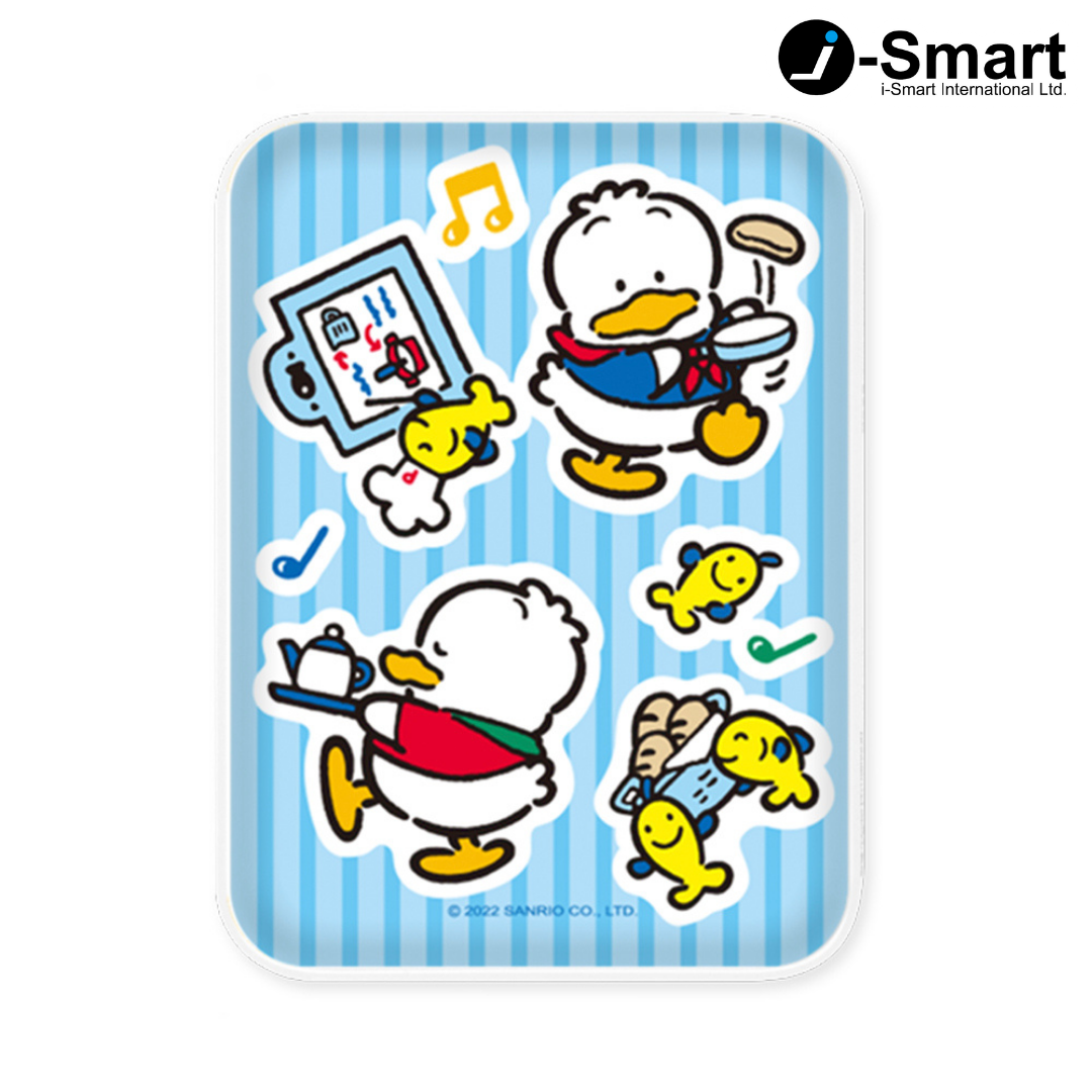 SANRIO-口袋行動電源-貼紙系列-AHIRUNOPEKKLE
