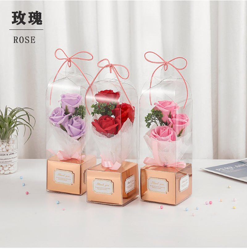 單支盒裝香皂花 M7699A