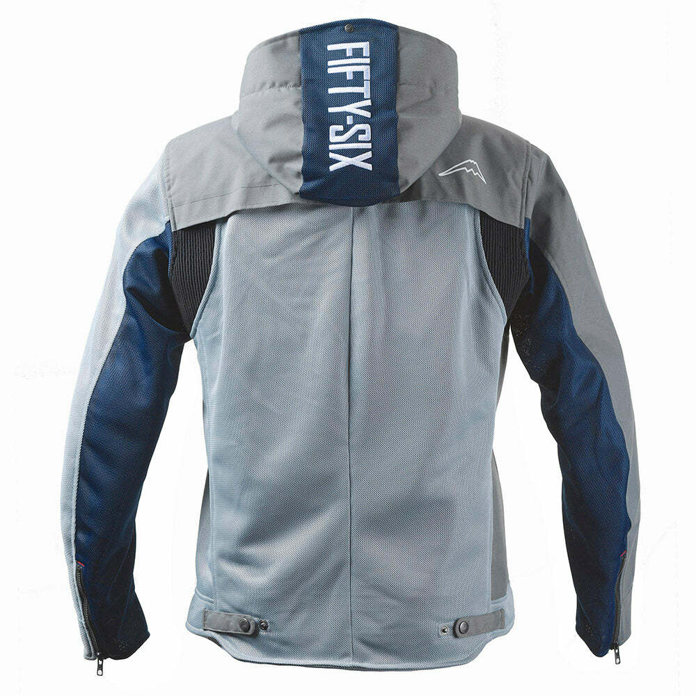 56DESIGN x KUSHITANI聯名外套，五件式護具與連帽扣環設計，安全與舒適並重