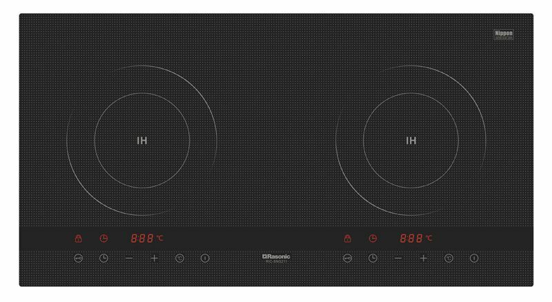 樂信 Rasonic   RIC-SNG211‧座檯‧嵌入式‧雙頭IH電磁爐‧2800W‧香港行貨,原廠5年保養‧