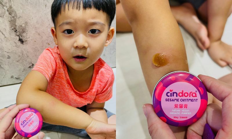 【紫馨膏】來跟️墨潞寶貝一起用紫馨膏保護肌膚健康吧！