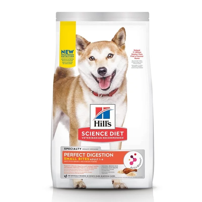 希爾思Hills 完美消化雞肉全燕麥及糙米(小顆粒) (狗飼料)1.58kg