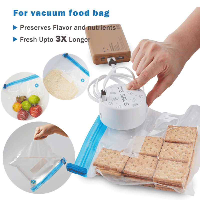 Also fits vacuum food bags. For food preservation