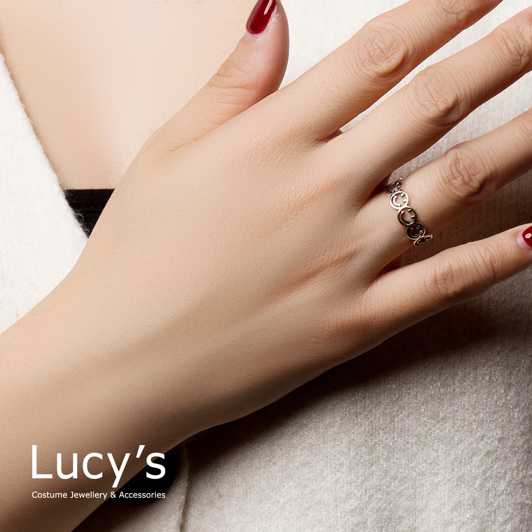 925純銀 笑臉滿滿 硫化開口戒 (102506)