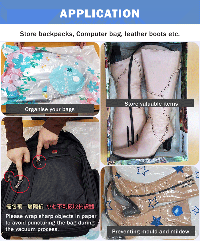 vacuum storage application - for leather items storage