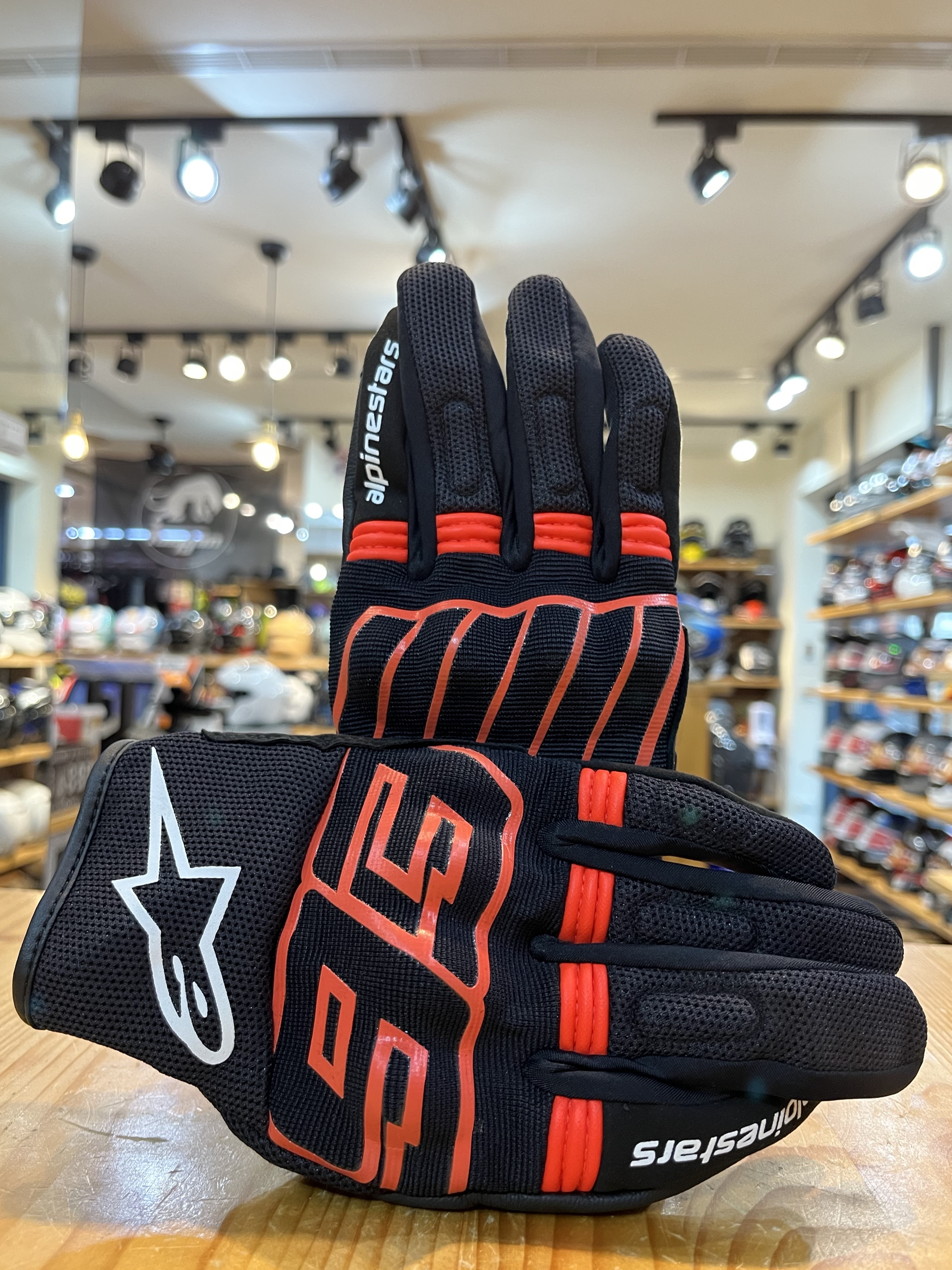 ALPINESTARS 2023 MM93 LOSAIL V2 黑螢紅 布手套