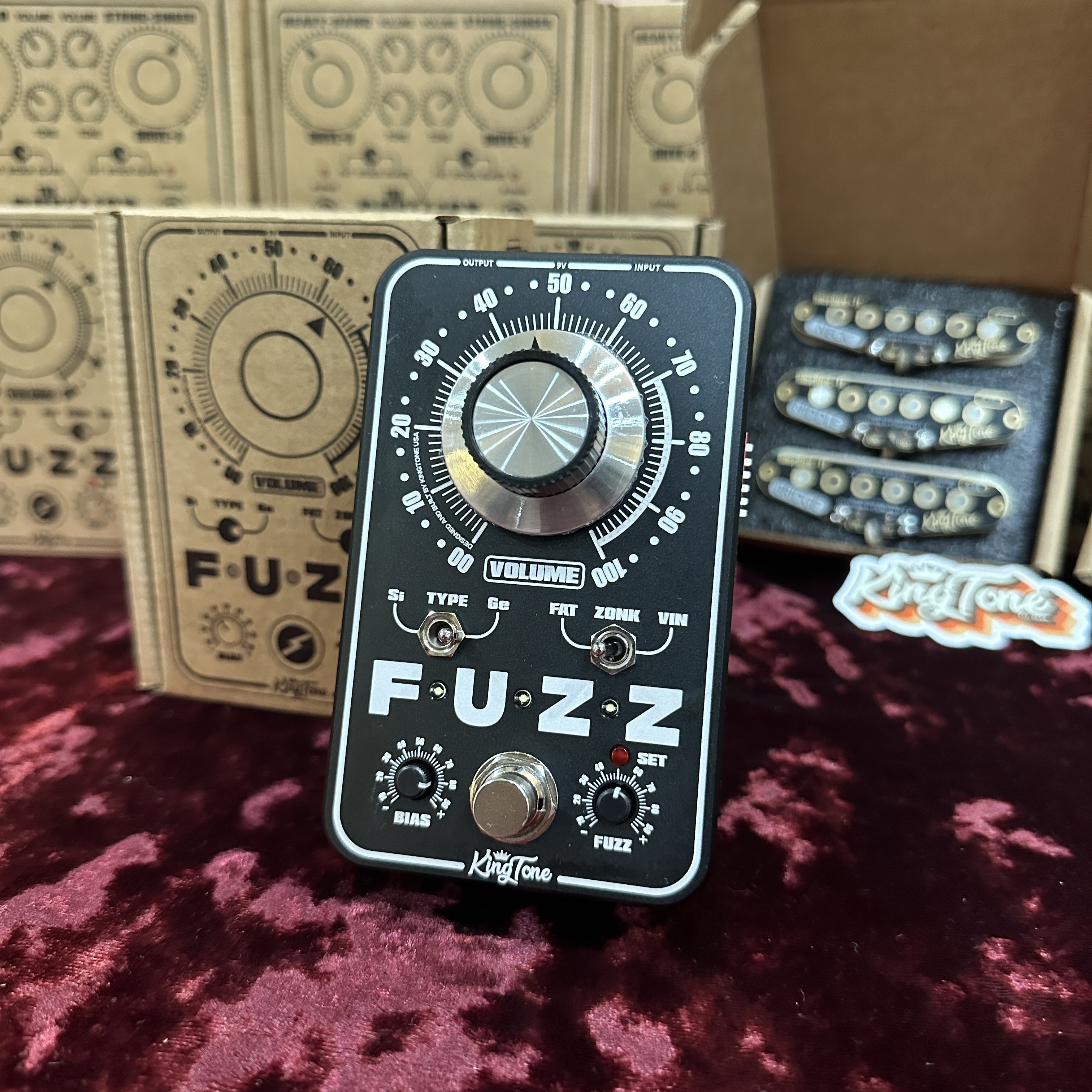 KingTone King Tone Mini Fuzz V2 BK 效果器 鍺矽晶體可切換 第 3 張圖片｜三峽吉他 / Bass
