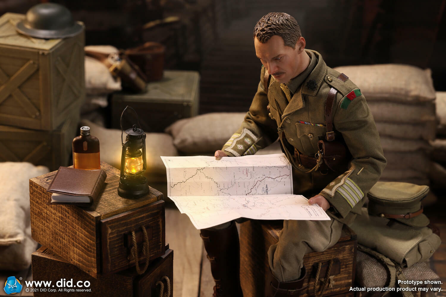 DID : 1/6  British Officer - Colonel Mackenzie & Diorama Set