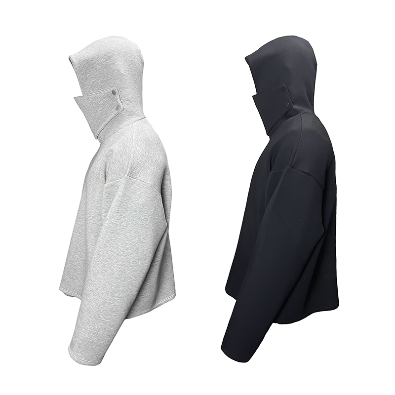 J CAESAR 23SS KNIGHT HOODIE 可拆卸半拉鍊太空棉帽T