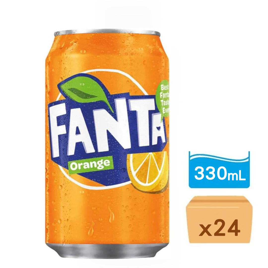 可口可樂芬達橙汁330ml x 24罐