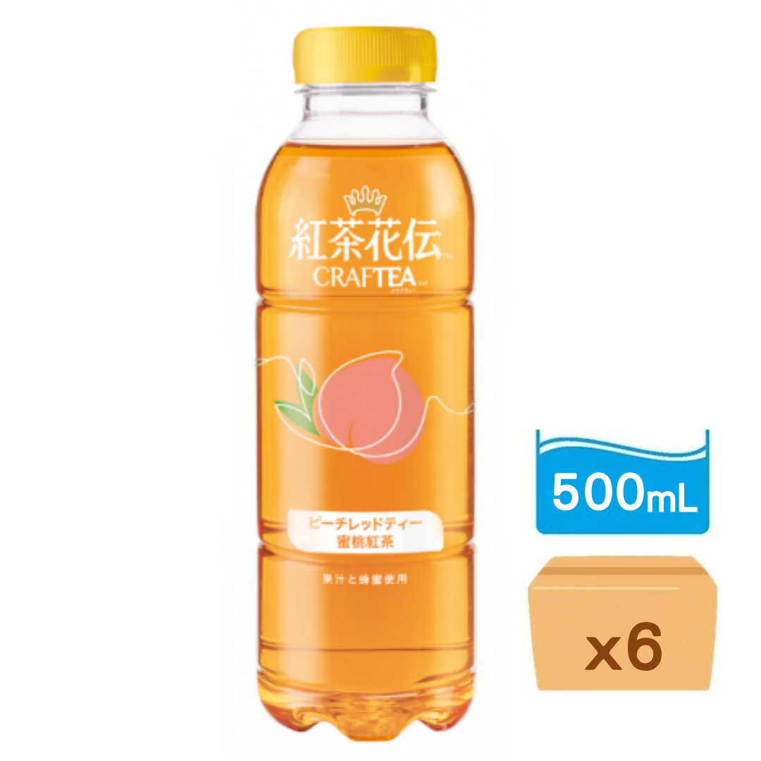 花伝-蜜桃茶 500ml x 6樽