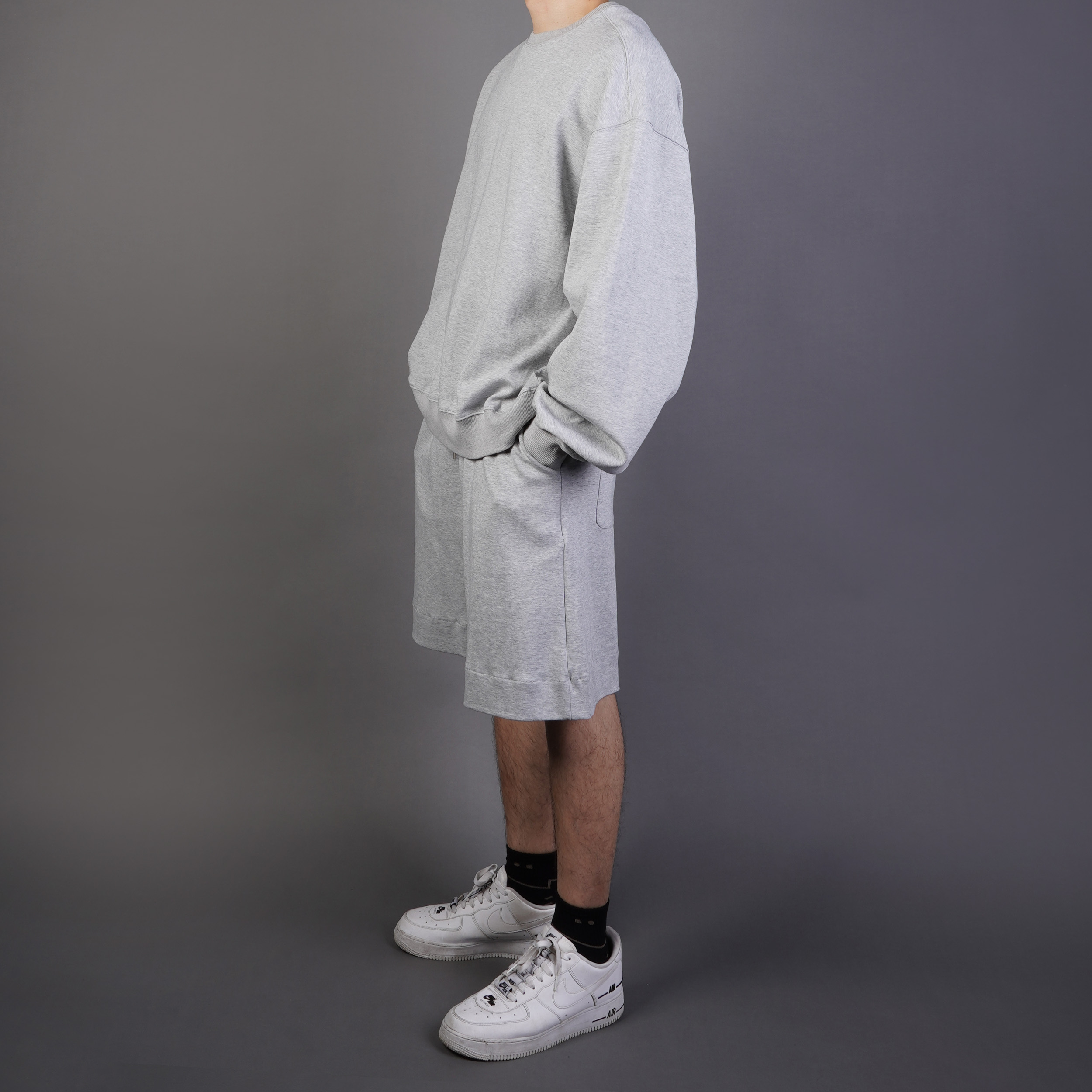 簡約舒適棉質短褲｜M - L｜灰