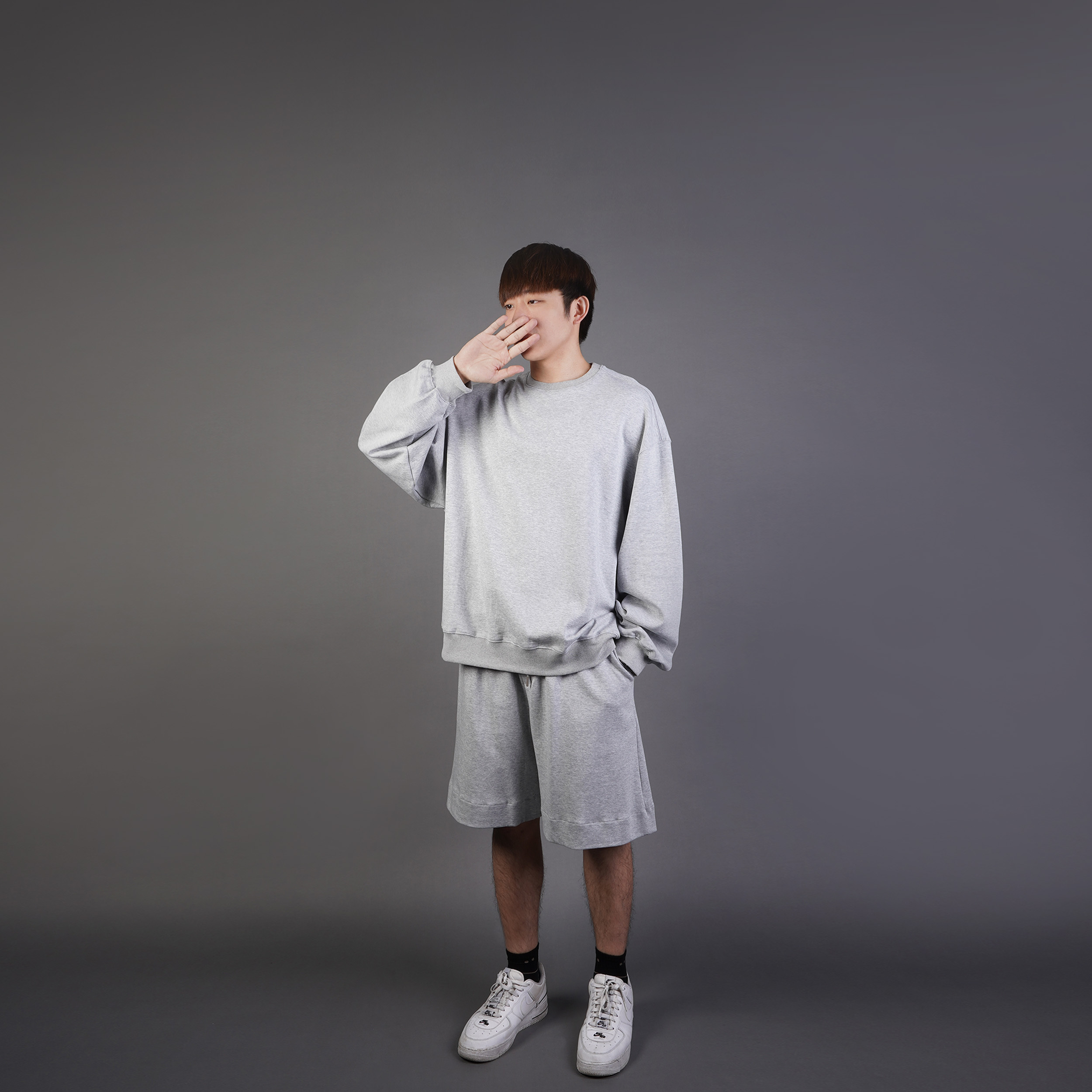 簡約舒適棉質短褲｜M - L｜灰