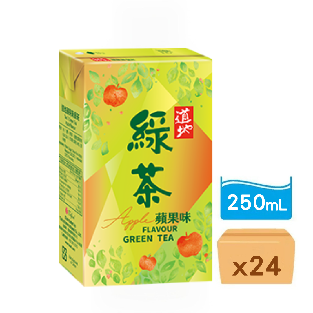 道地-蘋果綠茶250ml x 24包