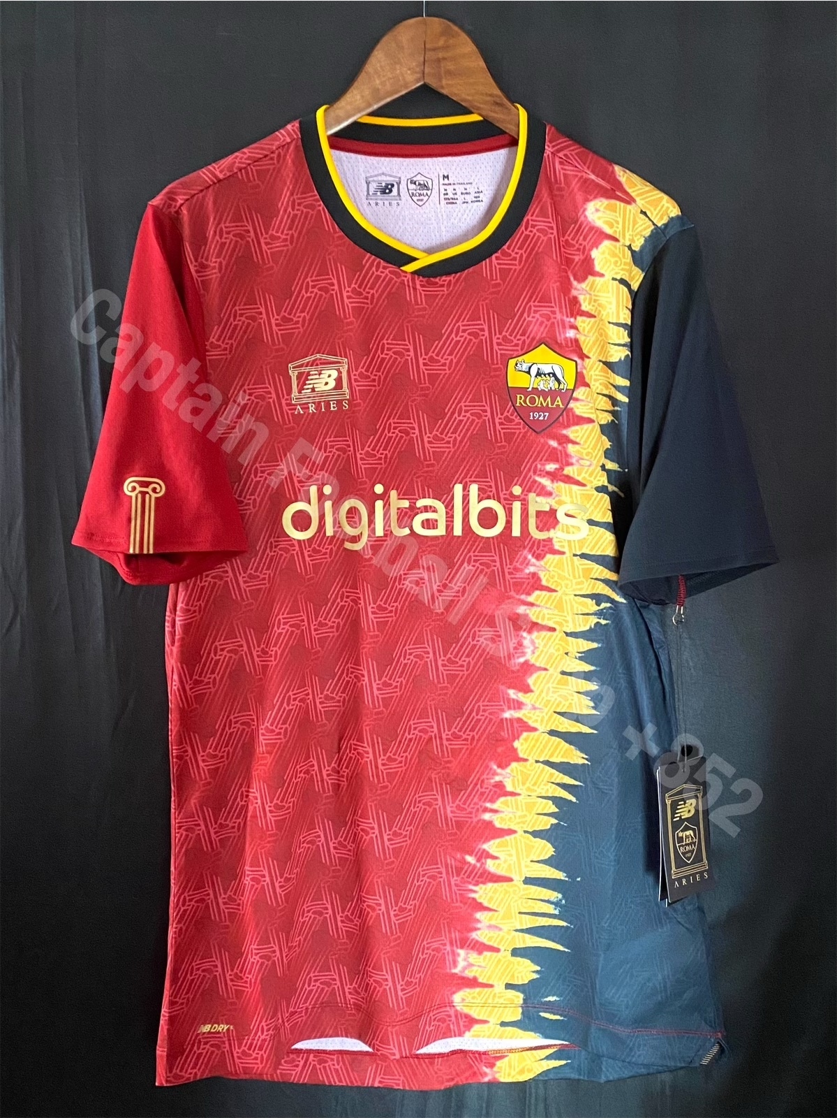 (BNWT) AS Roma x Aries 2022 Japan Tour New Balance Special Shirt #22 ZANIOLO
