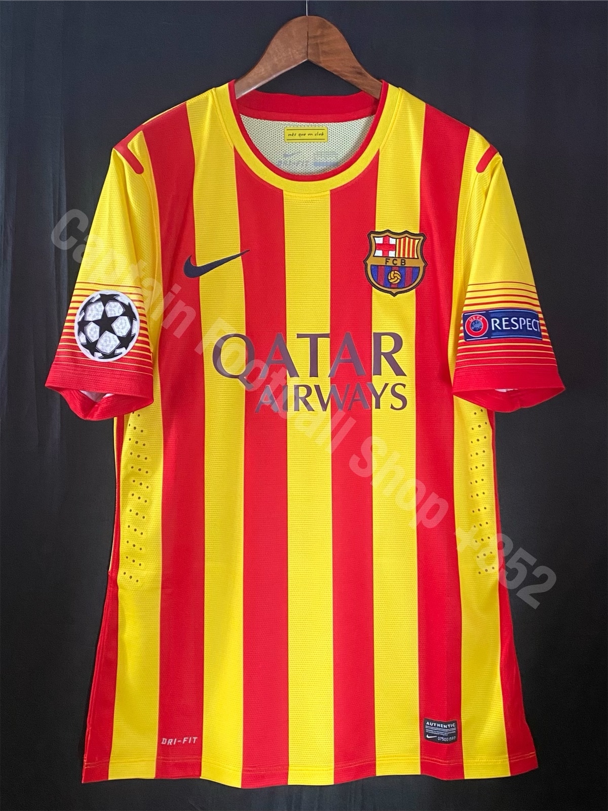 (更衣室版) 巴塞隆拿 2013-2014 Nike 歐聯作客更衣室版球衣 #6 XAVI