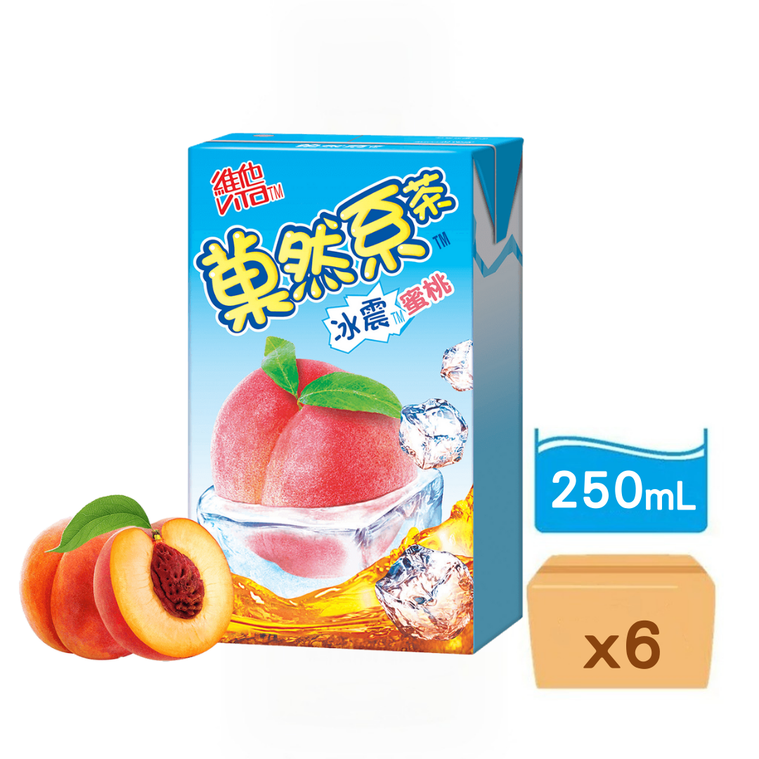 維他-菓然系冰震蜜桃茶 250ml x 6包