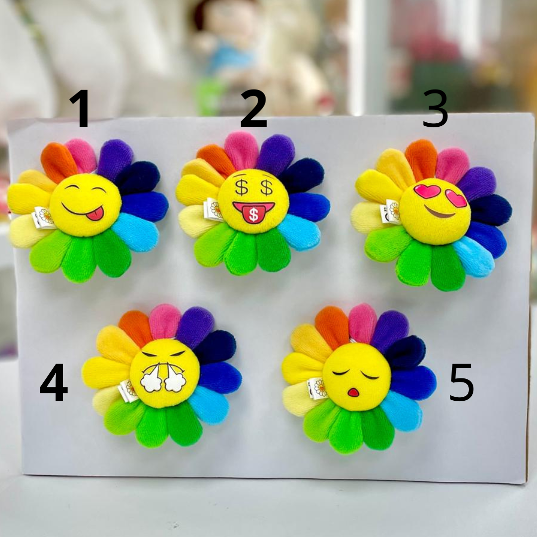 Flower Emoji Keychain (No.1-5)
