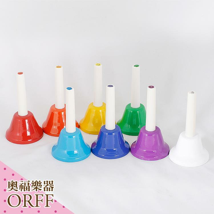ORFF 奧福樂器 高品質 8音手搖鈴/手搖鐘(大) B026-1 兒童樂器 幼兒樂器