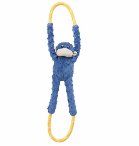 Zippy Paws - Monkey RopeTugz® - Blue