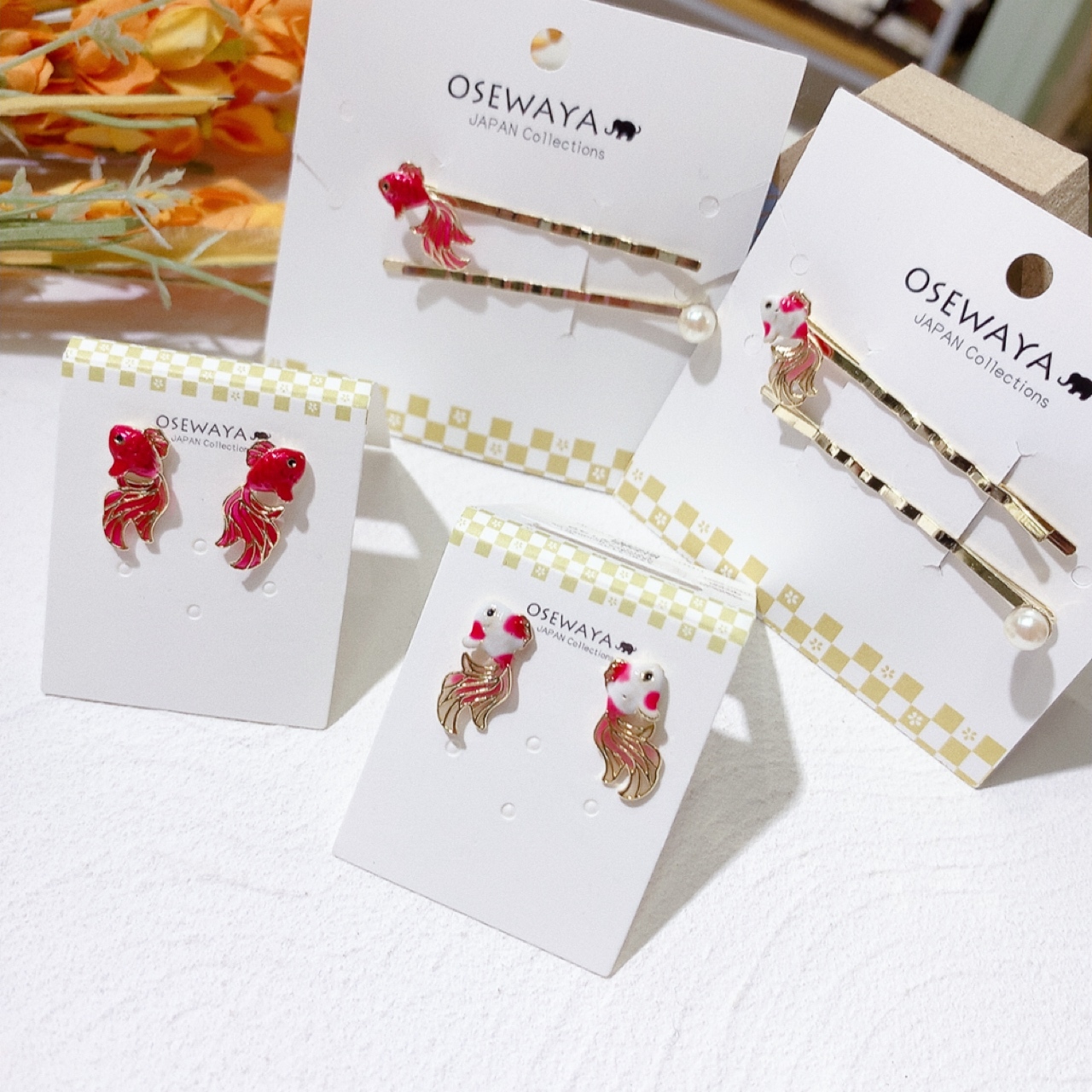 金魚耳環/髮夾