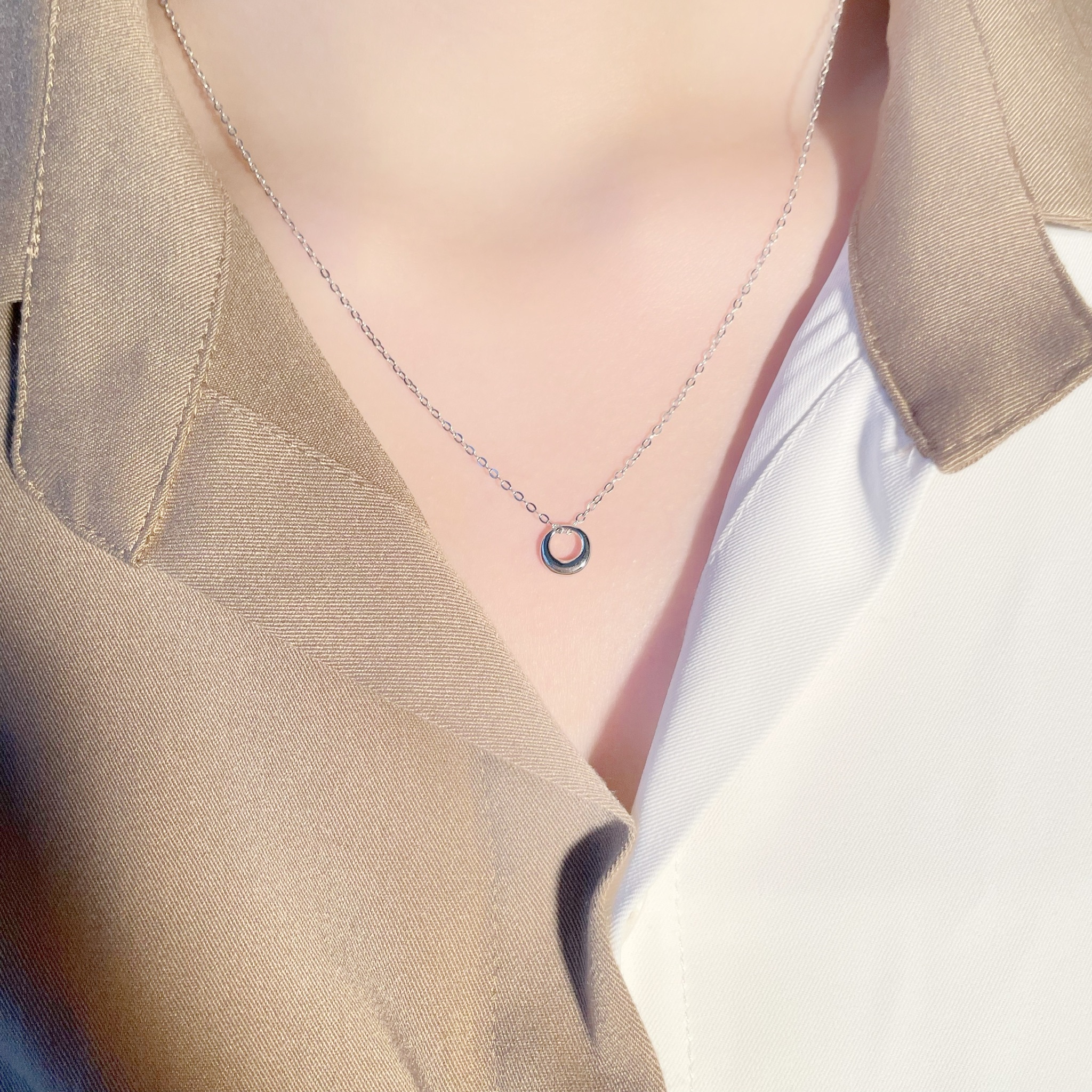 | 925銀丨簡圓項鍊 (金 / 銀 ) | NE0171 |