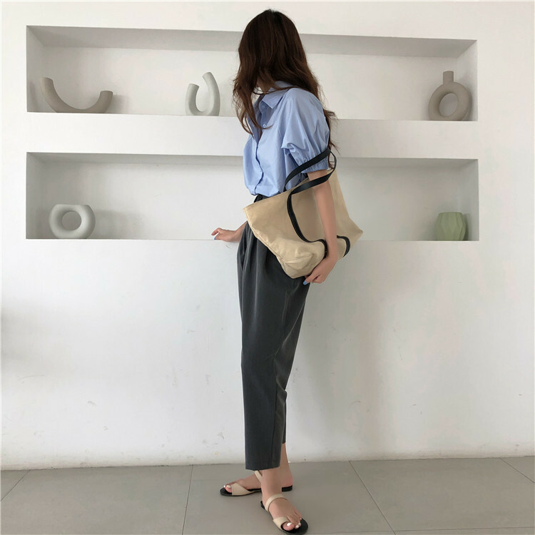 《1628》韓款高腰顯瘦煙管西裝褲