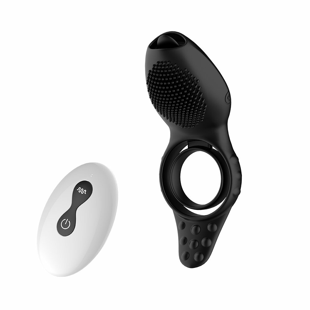 〔功能最齊〕Purejoy Mr Tongue Licker 情侶震動環 遙控版