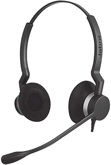 Jabra BIZ 2300 Duo QD headset Noise cancelling (Ideal for call center) (Part No.: 2309-820-105)