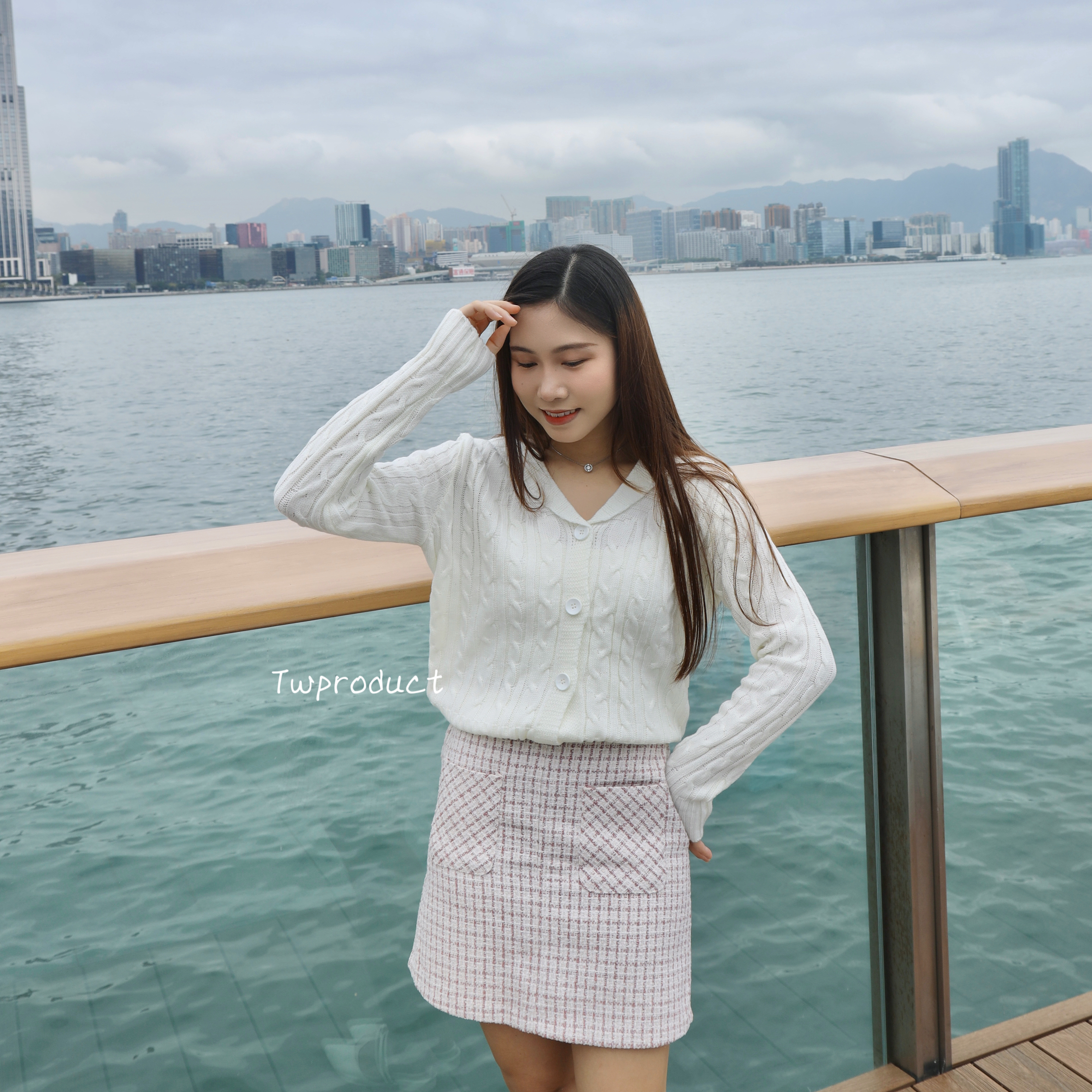 ✨ ||sk223|| 成熟感TWEED口袋A字短裙
