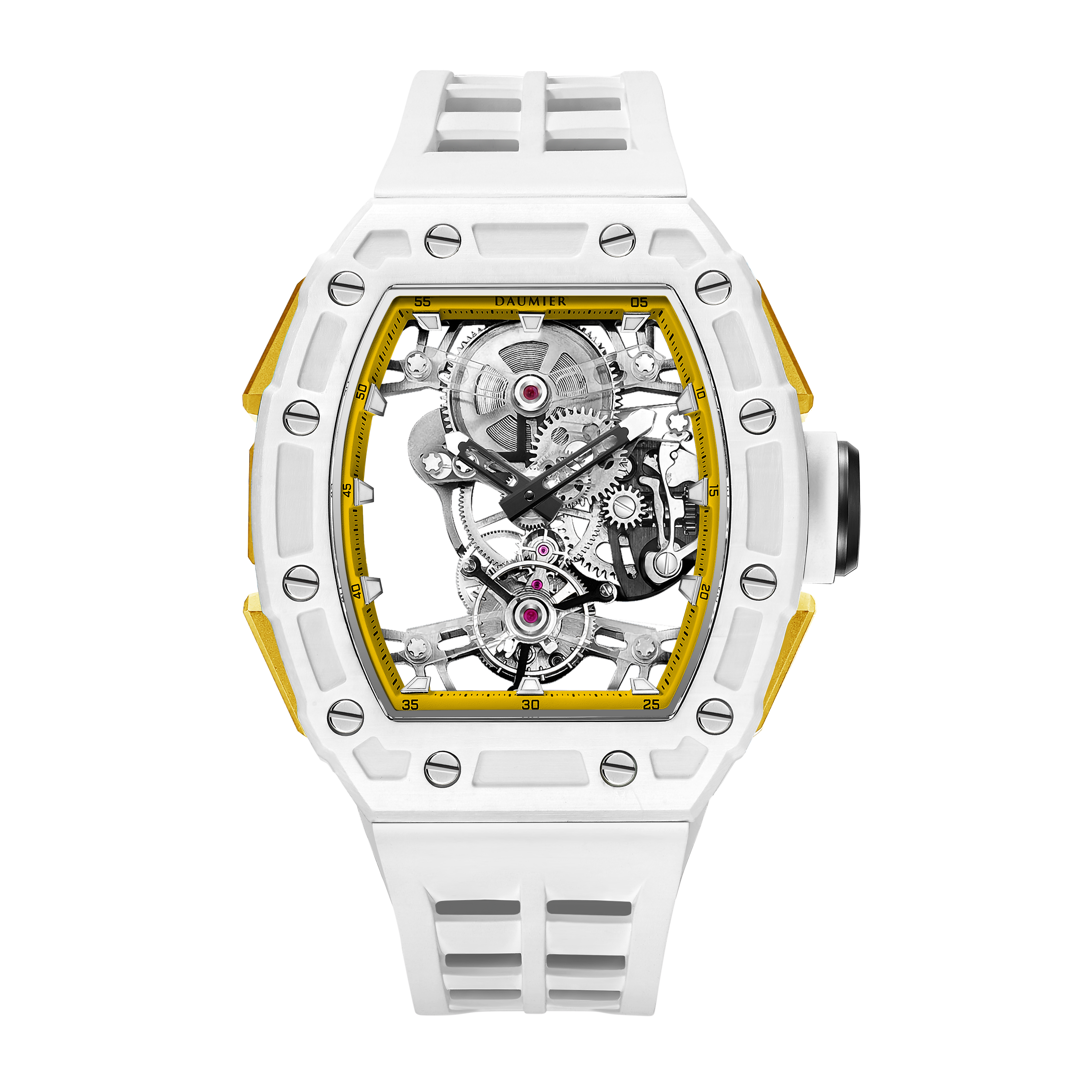 Daumier DMT02E5W 碳纖維 藍寶石表面 夜光 陀飛輪手錶