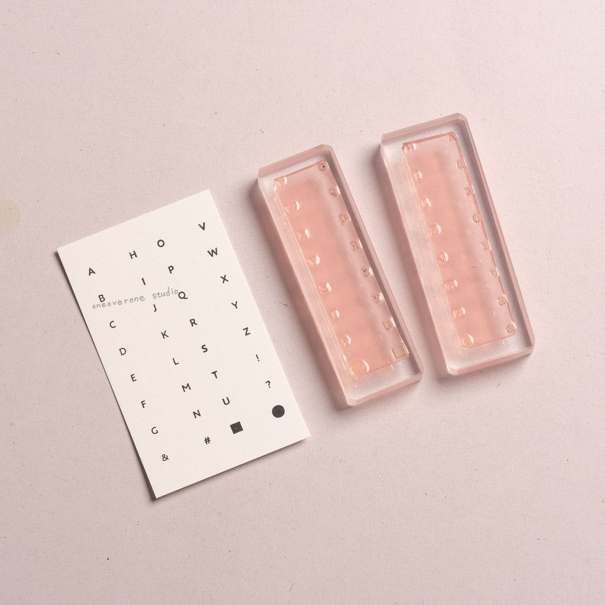 (售完絕版) 迷你黑體字母棒 膠版印章/一分之一工作室/臺灣