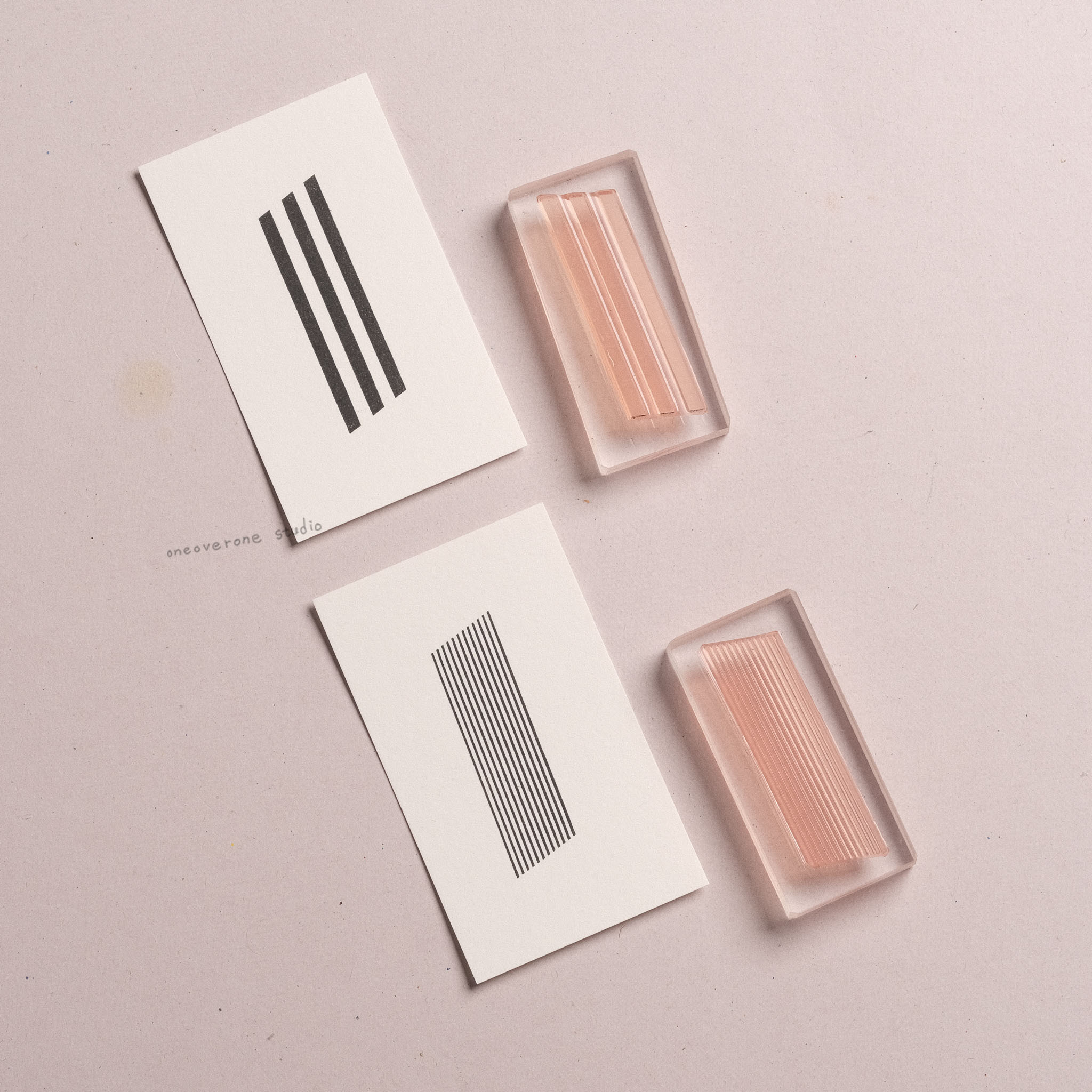 斜線 膠版印章/一分之一工作室/臺灣