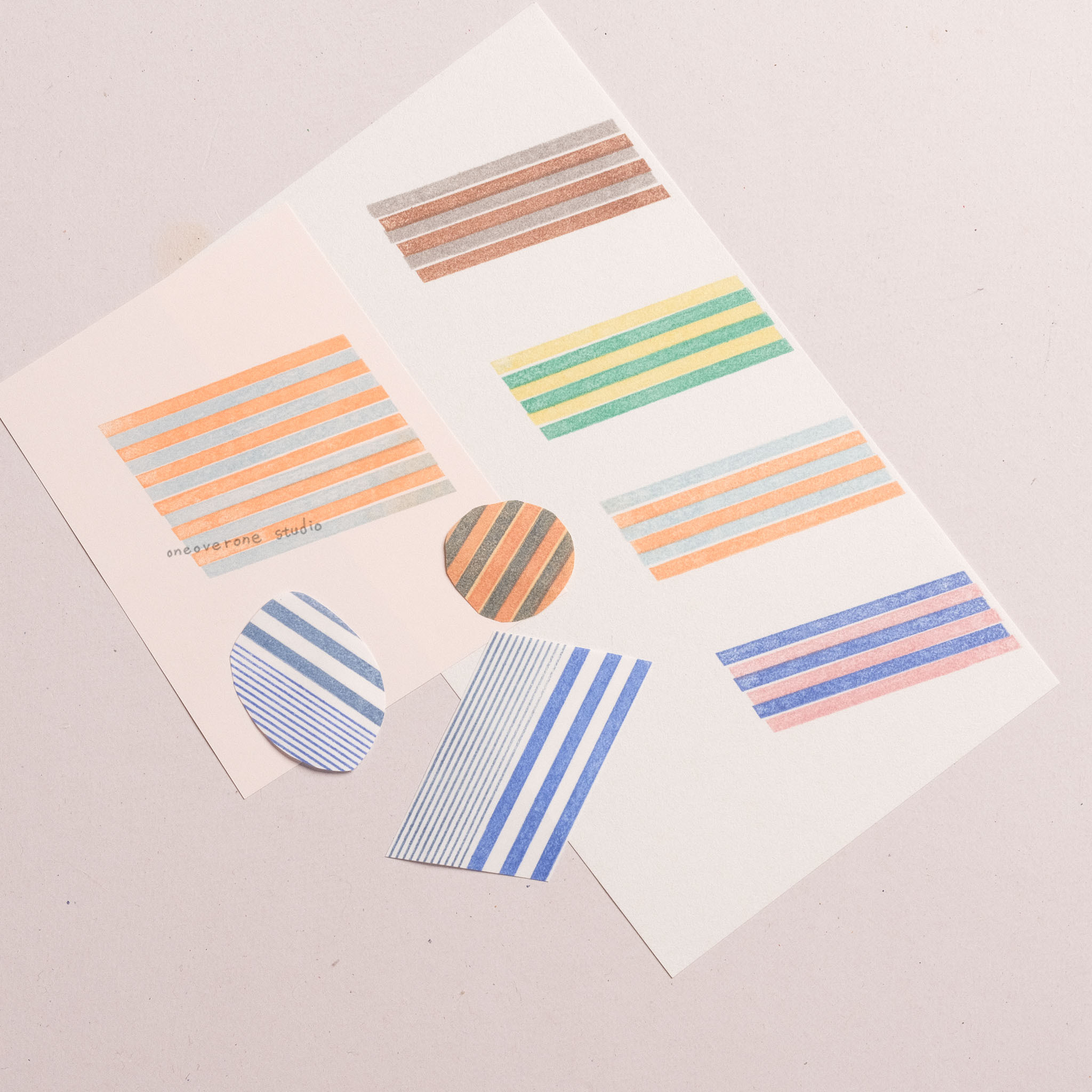 斜線 膠版印章/一分之一工作室/臺灣