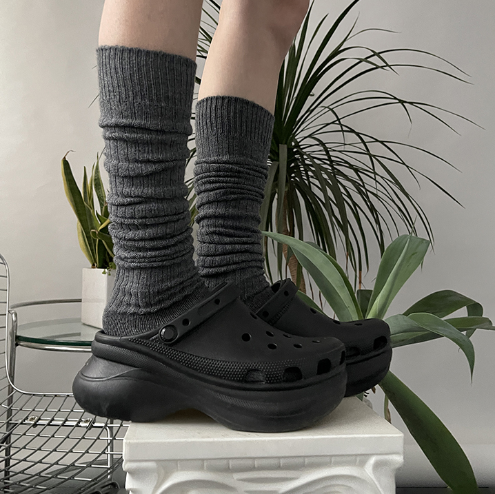 羊毛混紡長筒襪(in stock)