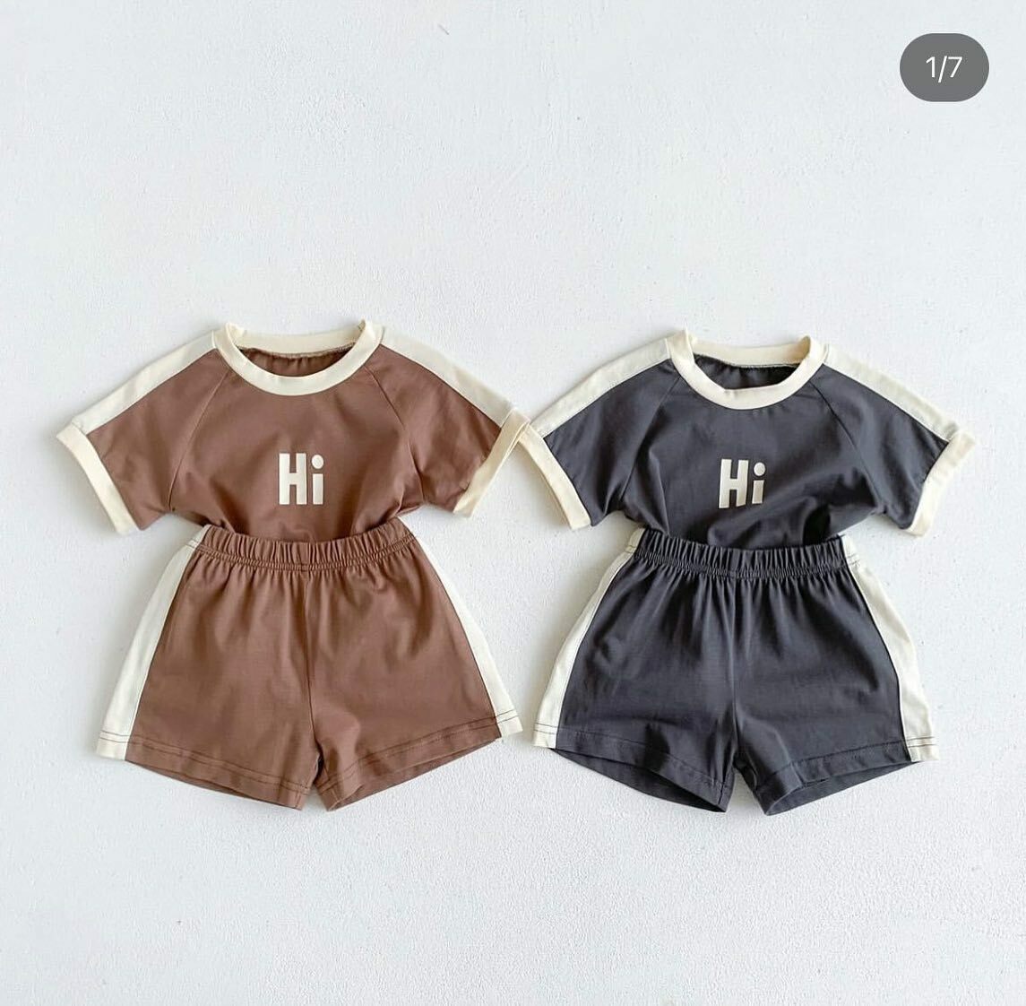 Hi拼接休閒套裝組