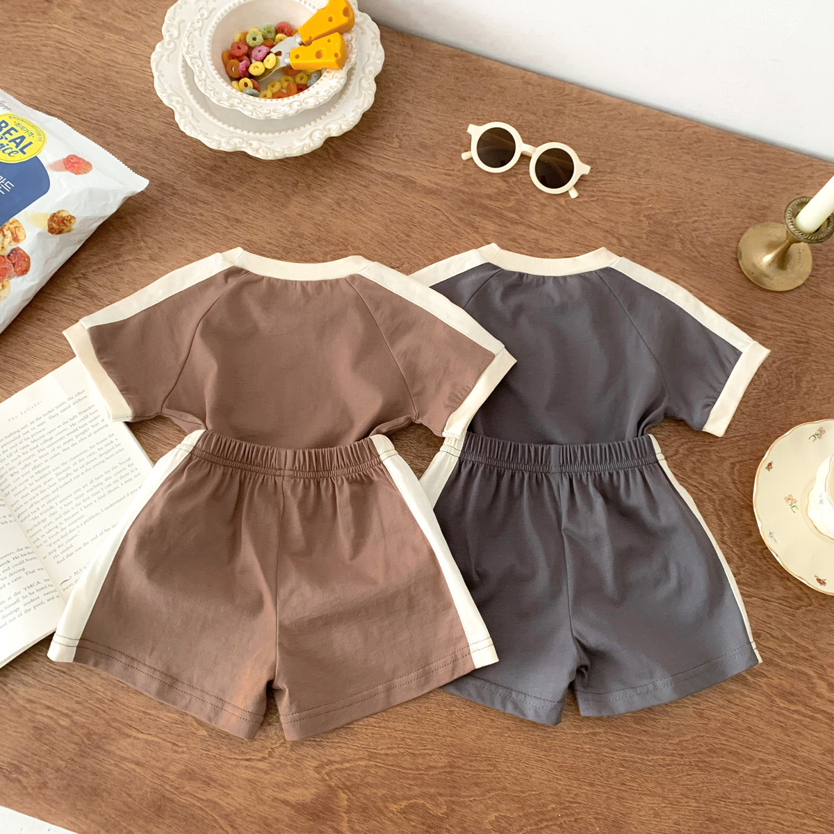 Hi拼接休閒套裝組