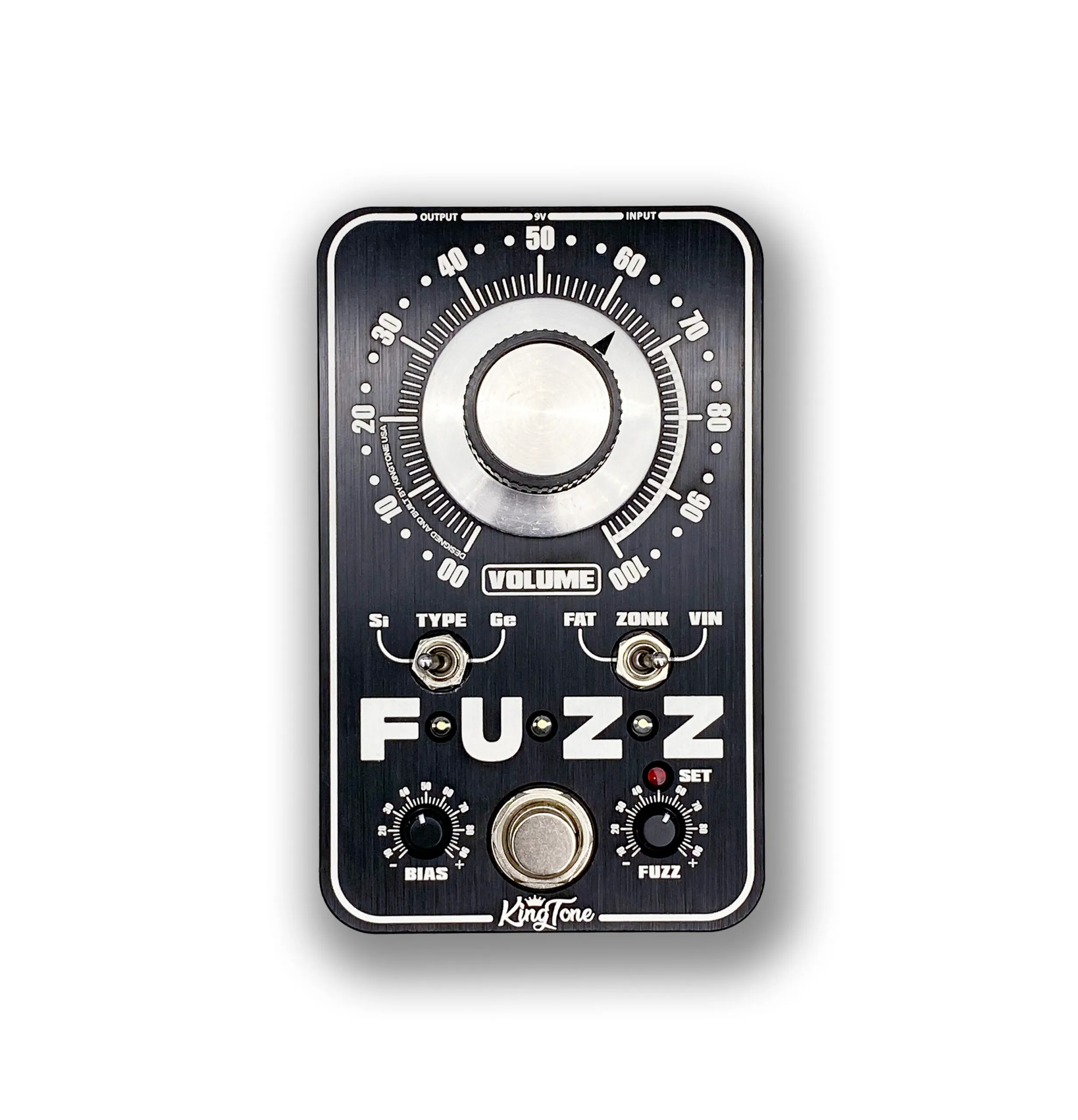 King Tone Mini Fuzz V2 BK 效果器鍺矽晶體可切換