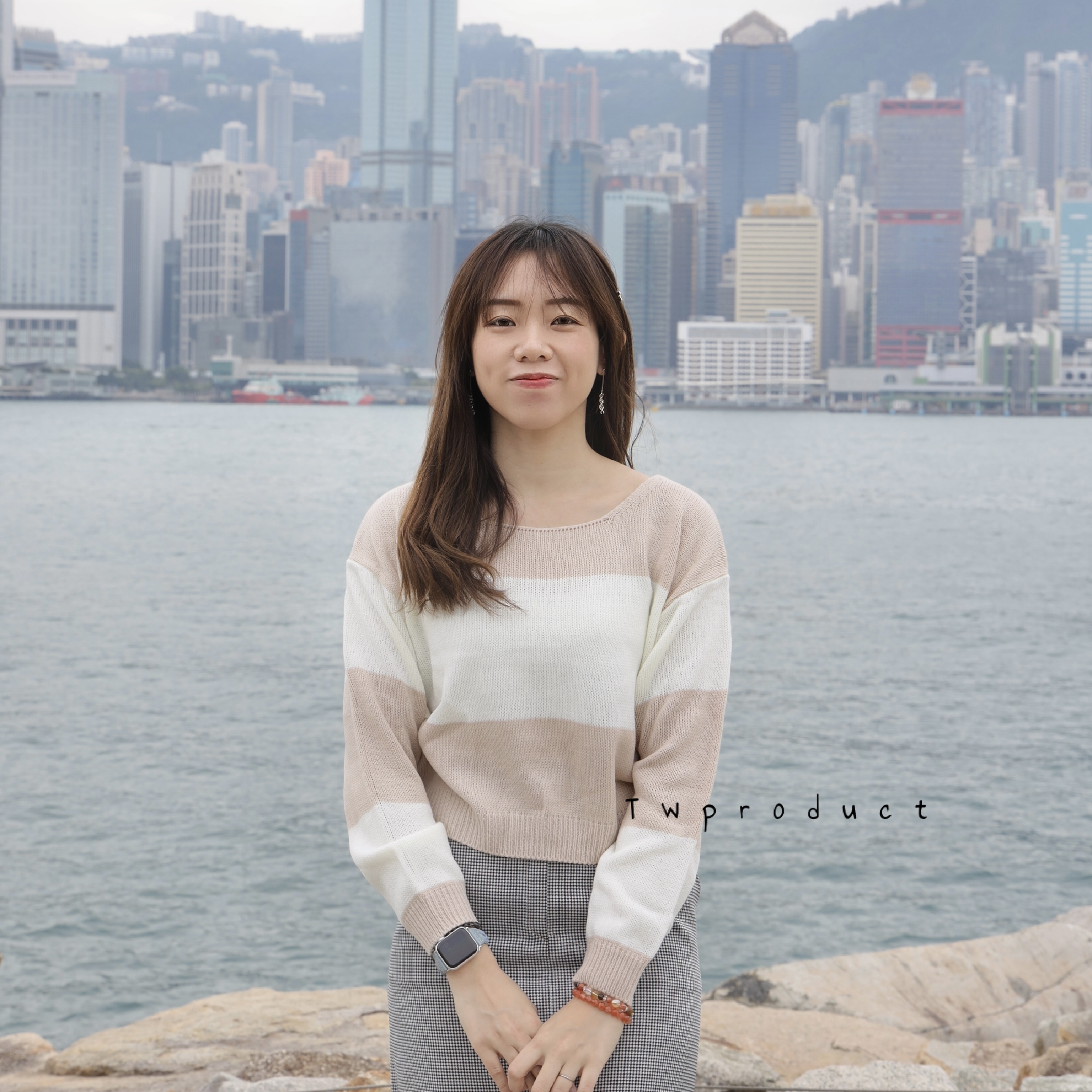 ✨  ||TOP338||春簡約百搭闊條針織TOP