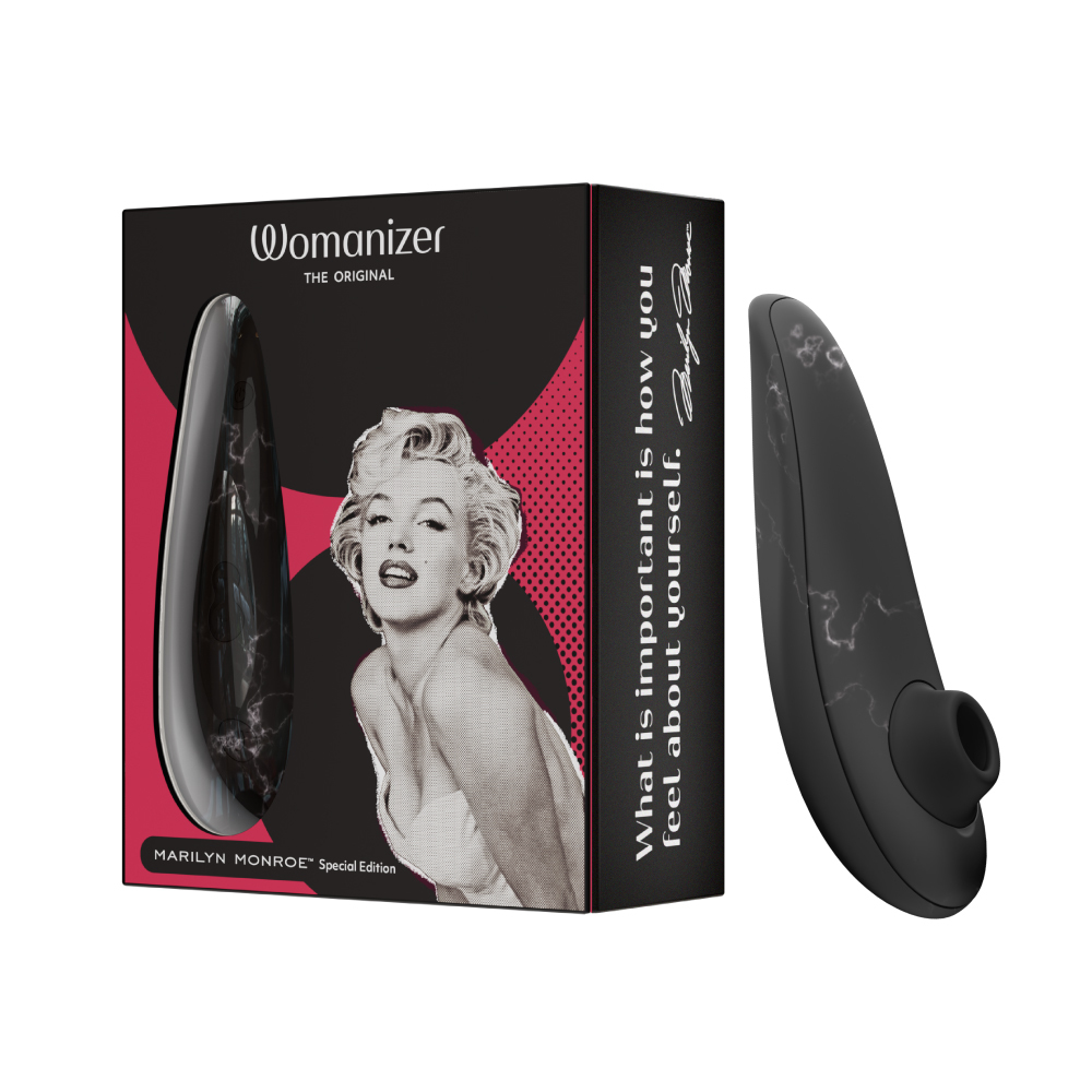 德國 Womanizer x 瑪麗蓮夢露特別版 Classic 2 吸吮愉悅器 黑大理石