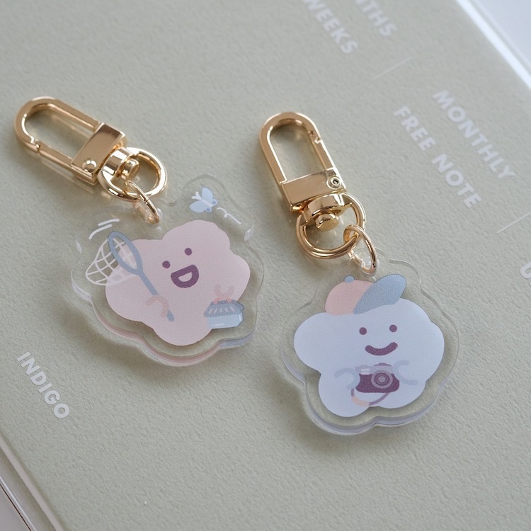 VOGUE野餐系列  壓克力吊飾 35mm