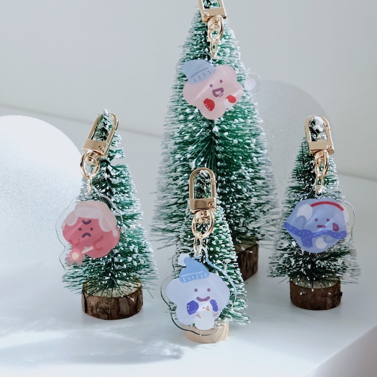 聖誕系列  壓克力吊飾  35mm