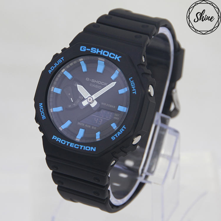 GA-2100-1A 客製天藍手錶