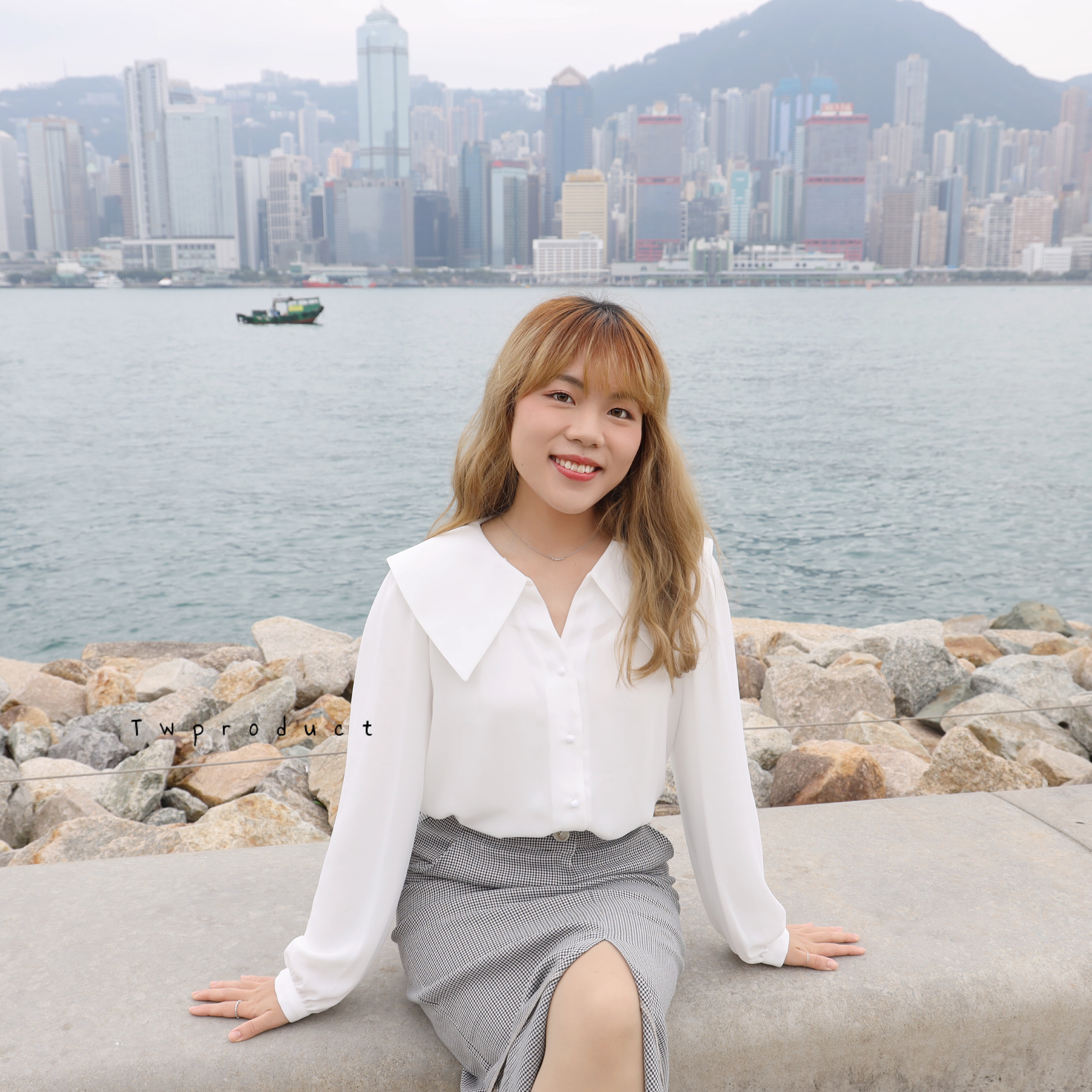 ✨ ||OL52||溫柔V領反領雪紡上班TOP