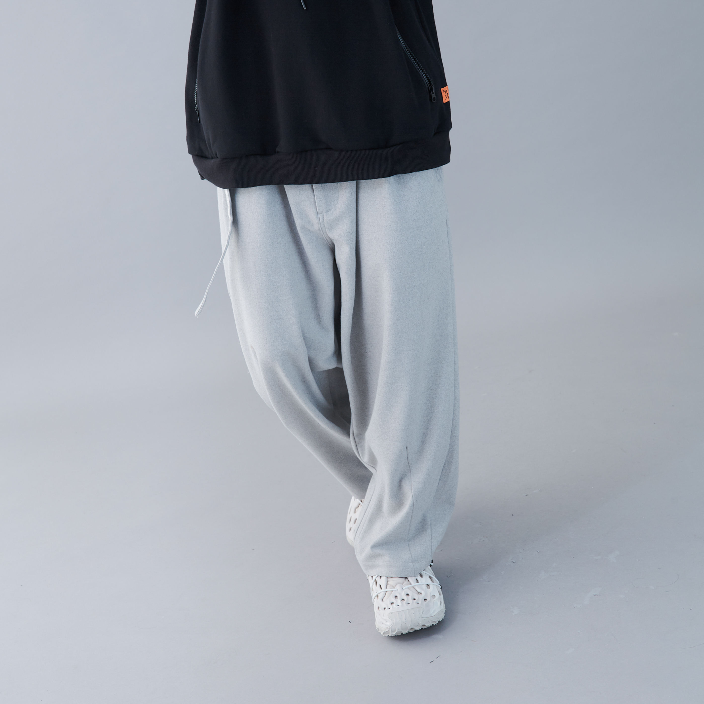 TIGHTBOOTH - TR Baggy Slacks - Light Gray