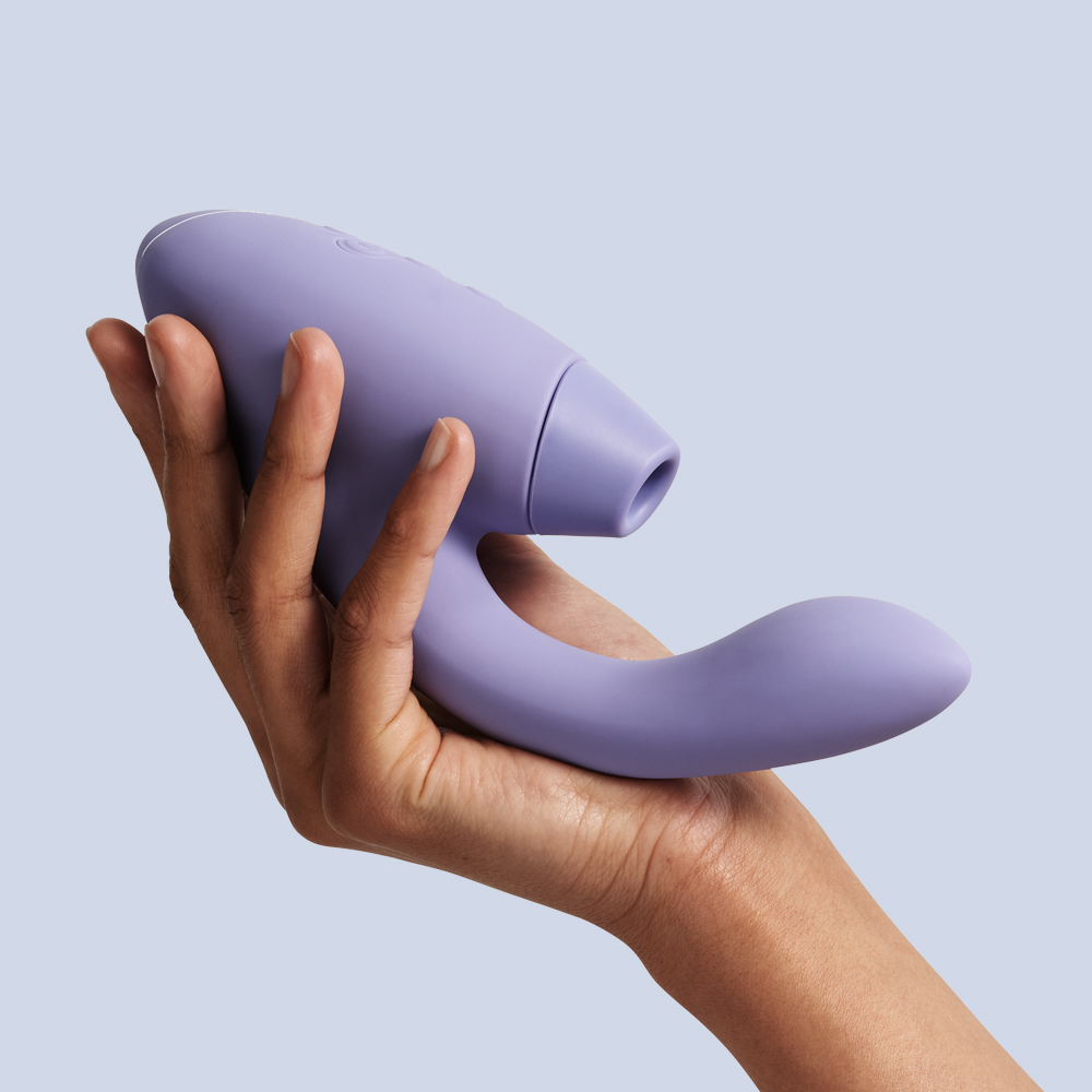 德國 Womanizer Duo 2 G點按摩棒+吸吮愉悅器 丁香紫