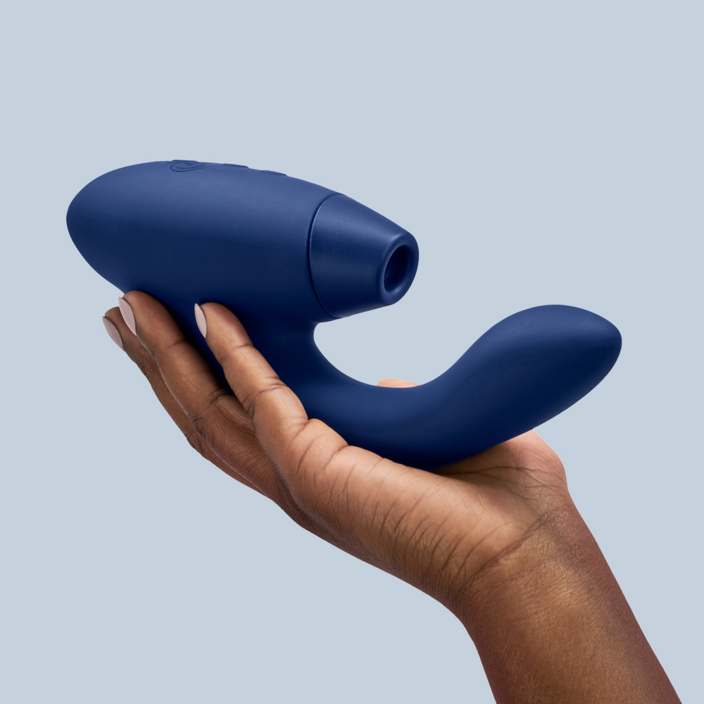 德國 Womanizer Duo 2 G點按摩棒+吸吮愉悅器 藍莓