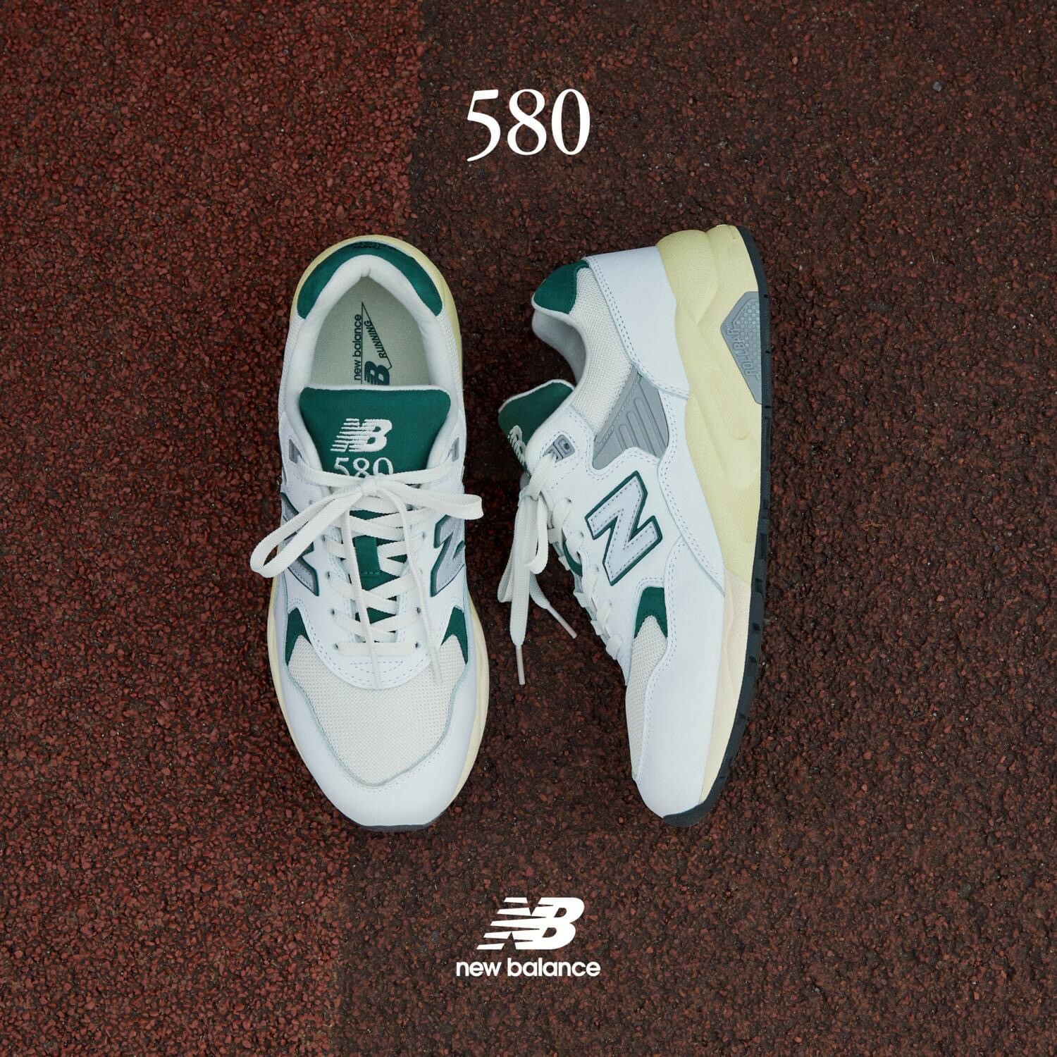 預購New Balance 580 WhiteGreen MT580RCA 白綠奶油底復古慢跑鞋