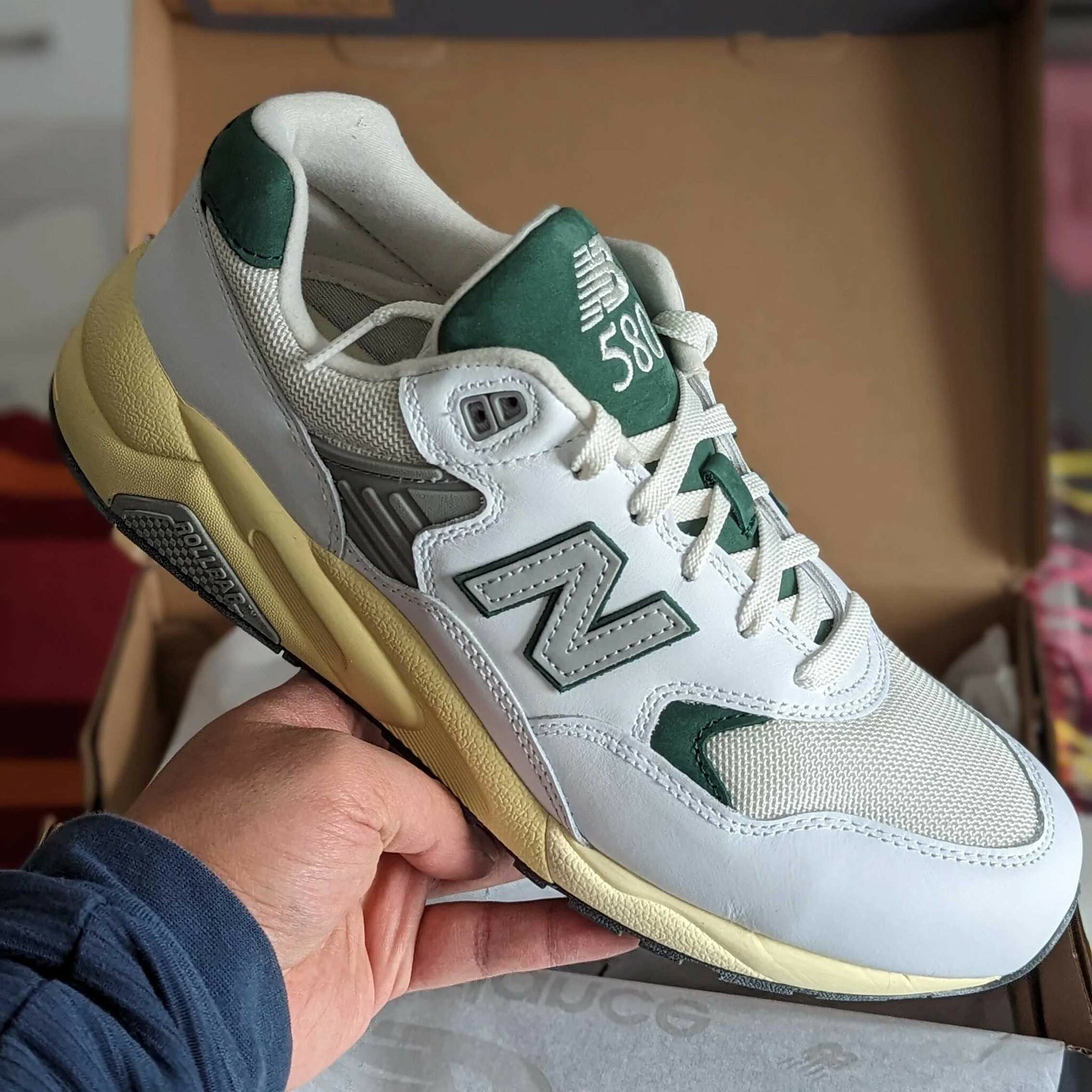 MT580新品未使用　New Balance MT580 RCA WHITE/GREEN